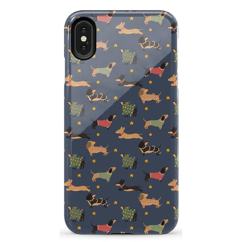 Dashing Doxies | Dachshund Dog Case Phone Case Casetry Essential iPhone XS Max 