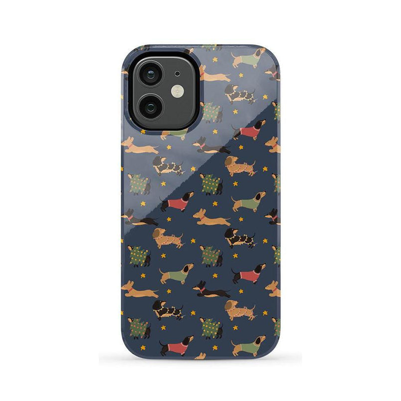 Dashing Doxies | Dachshund Dog Case Phone Case Casetry Essential iPhone 12 Mini
