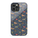 Dashing Doxies | Dachshund Dog Case Phone Case Casetry Essential iPhone 12 Pro