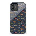 Dashing Doxies | Dachshund Dog Case Phone Case Casetry Essential iPhone 12