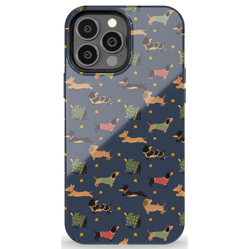 Dashing Doxies | Dachshund Dog Case Phone Case Casetry Essential + MagSafe® iPhone 13 Pro Max