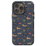 Dashing Doxies | Dachshund Dog Case Phone Case Casetry Essential + MagSafe® iPhone 14 Pro Max