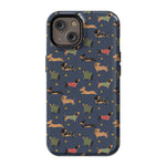 Dashing Doxies | Dachshund Dog Case Phone Case Casetry Essential + MagSafe® iPhone 14