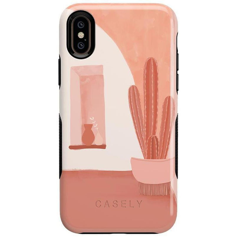 Desert Daze | Peachy Cactus Case iPhone Case get.casely Bold iPhone XS Max 