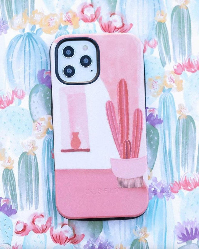 Desert Daze | Peachy Cactus Case iPhone Case get.casely 