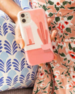 Desert Daze | Peachy Cactus Case iPhone Case get.casely 