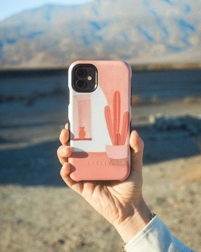 Desert Daze | Peachy Cactus Samsung Case Samsung Case get.casely 