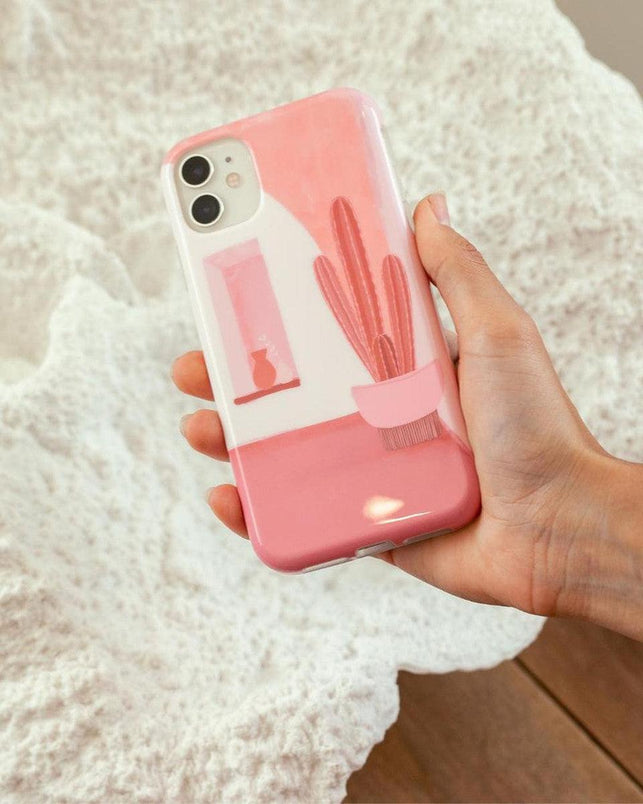 Desert Daze | Peachy Cactus Samsung Case Samsung Case get.casely 