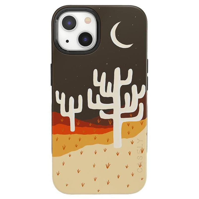 Desert Nights | Cactus Colorblock Case iPhone Case get.casely Bold + MagSafe® iPhone 13