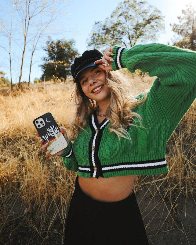 Desert Nights | Cactus Colorblock Case iPhone Case get.casely 