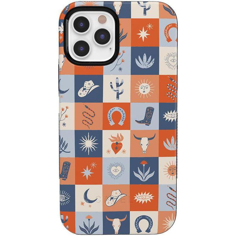 Dirt Road Chic | Western Squares Case iPhone Case get.casely Bold + MagSafe® iPhone 12 Pro Max