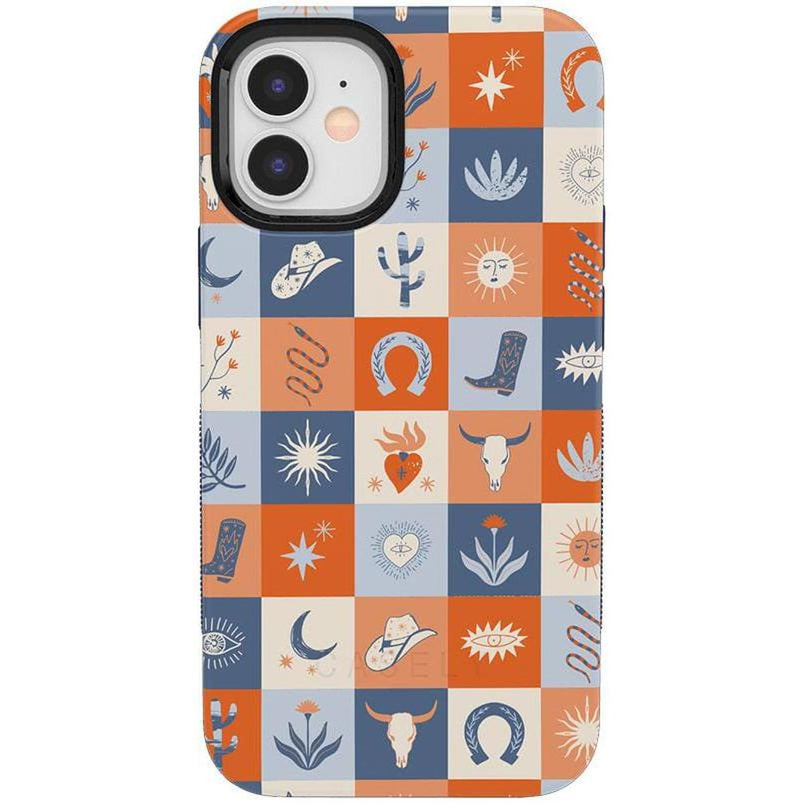 Dirt Road Chic | Western Squares Case iPhone Case get.casely Bold + MagSafe® iPhone 12