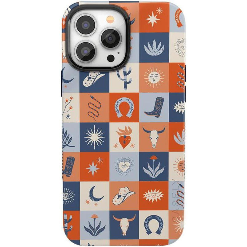 Dirt Road Chic | Western Squares Case iPhone Case get.casely Bold + MagSafe® iPhone 13 Pro Max