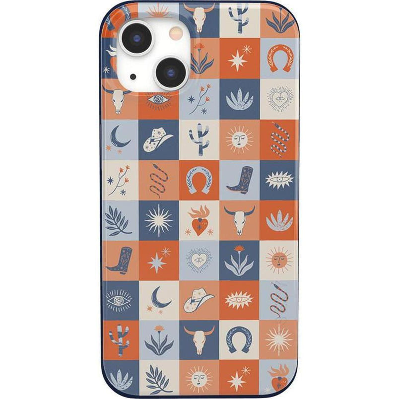 Dirt Road Chic | Western Squares Case iPhone Case get.casely Classic + MagSafe® iPhone 13