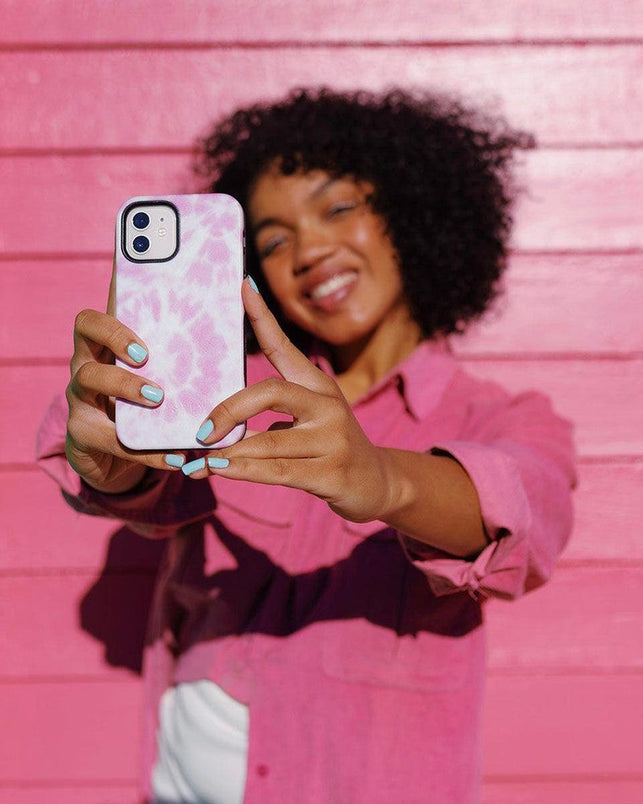 Down for Whatever | Light Pink Tie Dye Case iPhone Case get.casely 