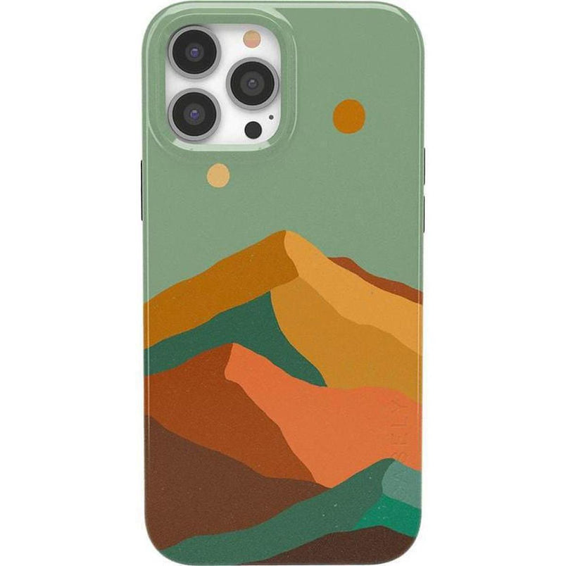 Endless Peaks | Colorblock Mountain Case iPhone Case get.casely Classic + MagSafe® iPhone 13 Pro