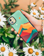 Endless Peaks | Colorblock Mountain Case iPhone Case get.casely