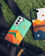 Endless Peaks | Colorblock Mountain Samsung Case Samsung Case get.casely 