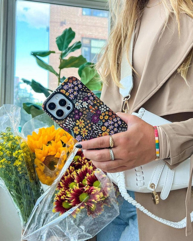 Falling for You | Plum Floral Case iPhone Case get.casely