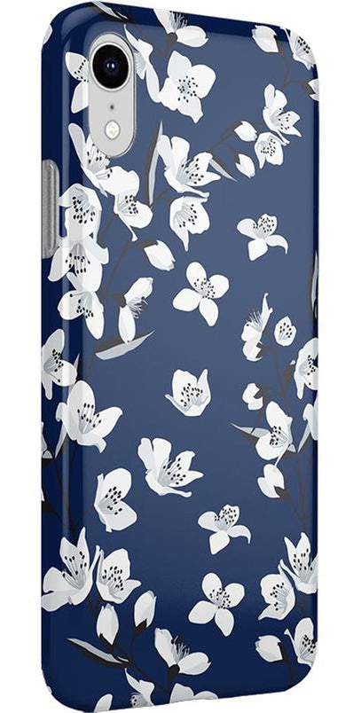 Floral Forest | Navy Cherry Blossom Floral Case iPhone Case get.casely 
