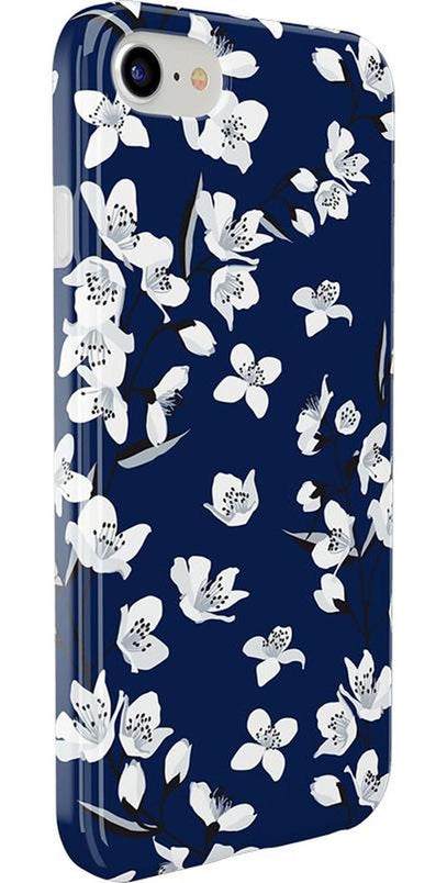 Floral Forest | Navy Cherry Blossom Floral Case iPhone Case get.casely 