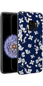 Floral Forest | Navy Cherry Blossom Floral Samsung Case Samsung Case get.casely 