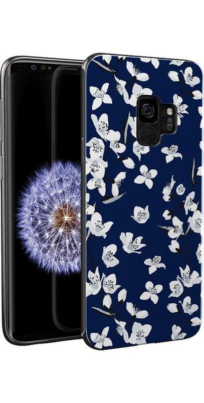 Floral Forest | Navy Cherry Blossom Floral Samsung Case Samsung Case get.casely 