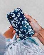 Floral Forest | Navy Cherry Blossom Floral Samsung Case Samsung Case get.casely 