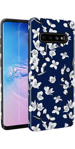 Floral Forest | Navy Cherry Blossom Floral Samsung Case Samsung Case get.casely 