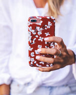 Floral Forest | Red Cherry Blossom Floral Case iPhone Case get.casely 