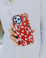 Floral Forest | Red Cherry Blossom Floral Case iPhone Case get.casely 