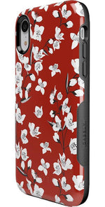 Floral Forest | Red Cherry Blossom Floral Case iPhone Case get.casely 