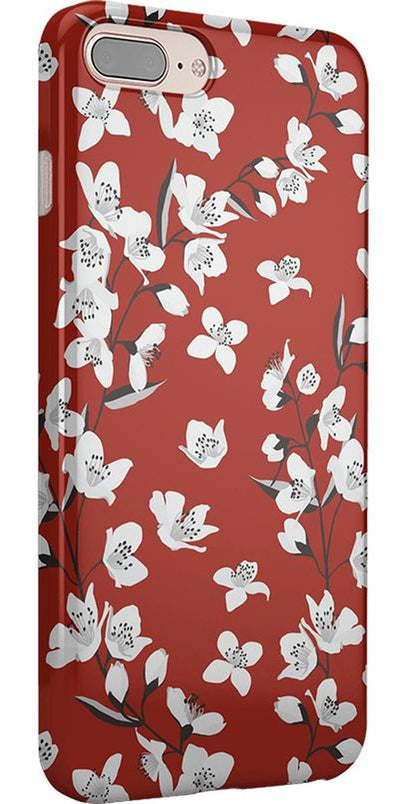 Floral Forest | Red Cherry Blossom Floral Case iPhone Case get.casely 