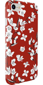 Floral Forest | Red Cherry Blossom Floral Case iPhone Case get.casely 