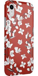 Floral Forest | Red Cherry Blossom Floral Case iPhone Case get.casely 