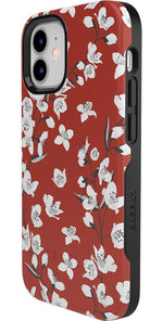 Floral Forest | Red Cherry Blossom Floral Case iPhone Case get.casely 