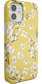 Floral Forest | Yellow Cherry Blossom Floral Case iPhone Case get.casely 