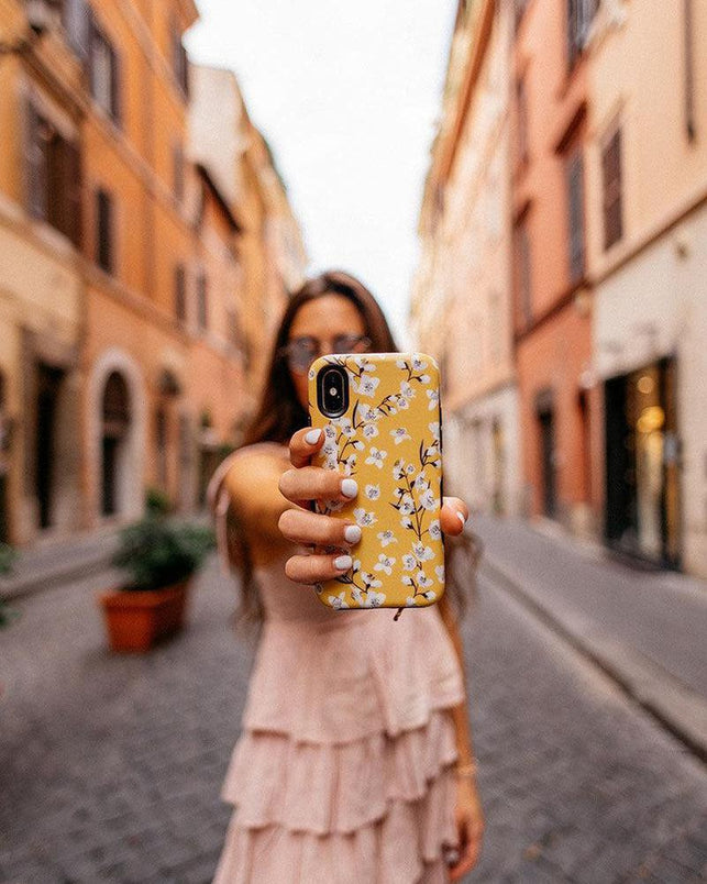 Floral Forest | Yellow Cherry Blossom Floral Samsung Case Samsung Case get.casely 