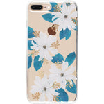 Forget Me Not | Blue and Gold Clear Floral Case iPhone Case get.casely Classic iPhone 6/7/8 Plus 