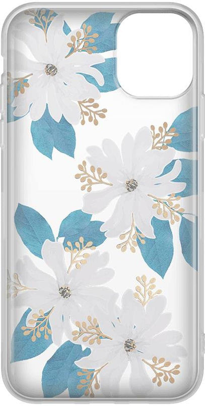Forget Me Not | Blue and Gold Clear Floral Case iPhone Case get.casely 