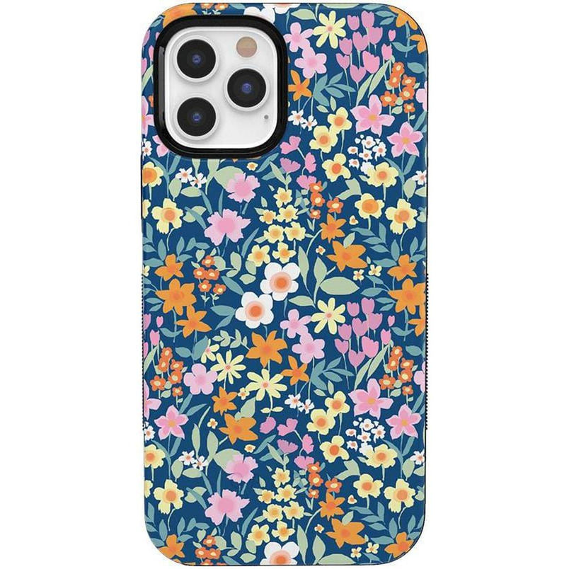 Full Bloom | Navy Floral Case iPhone Case get.casely Bold + MagSafe® iPhone 12 Pro Max