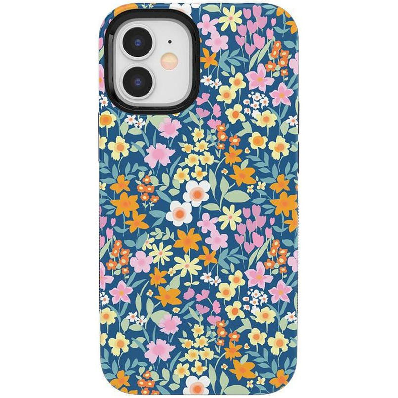 Full Bloom | Navy Floral Case iPhone Case get.casely Bold + MagSafe® iPhone 12