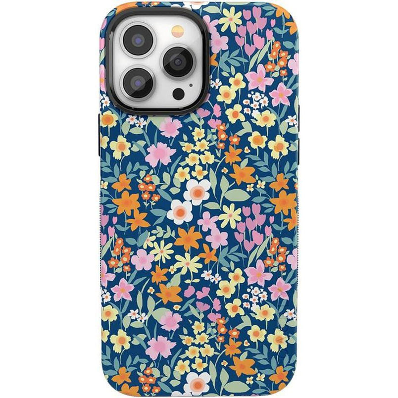 Full Bloom | Navy Floral Case iPhone Case get.casely Bold + MagSafe® iPhone 13 Pro Max