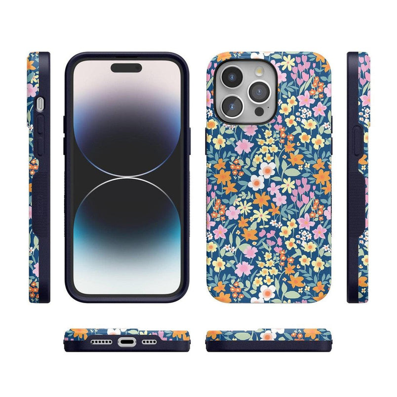 Full Bloom | Navy Floral Case iPhone Case get.casely 