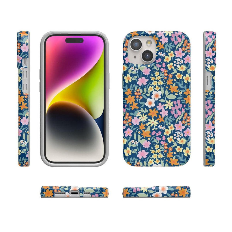 Full Bloom | Navy Floral Case iPhone Case get.casely 