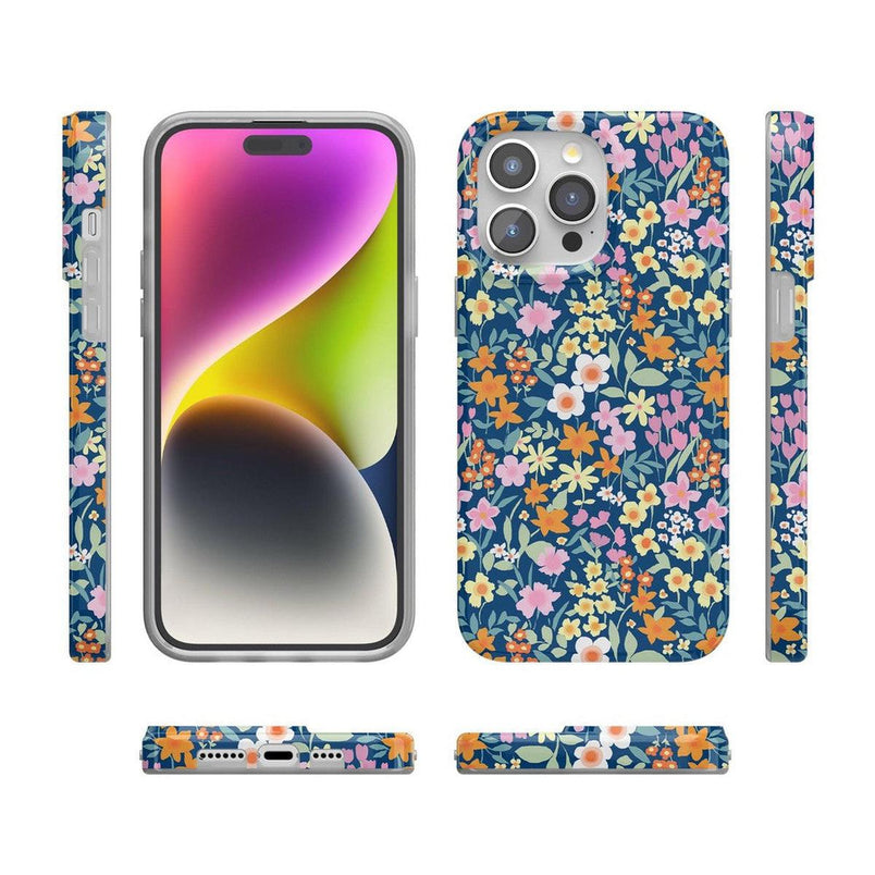 Full Bloom | Navy Floral Case iPhone Case get.casely 