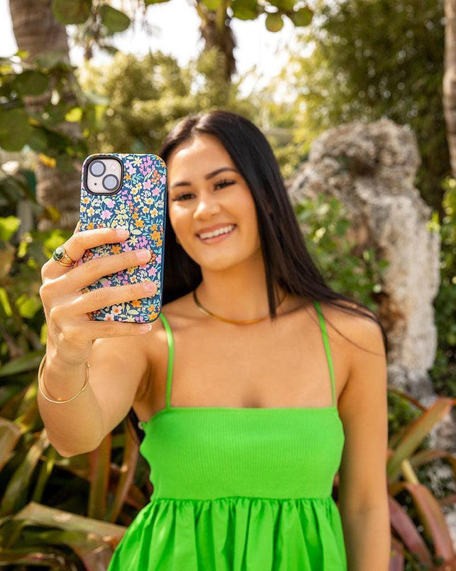 Full Bloom | Navy Floral Case iPhone Case get.casely