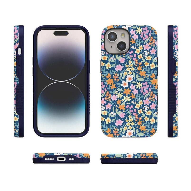 Full Bloom | Navy Floral Case iPhone Case get.casely 