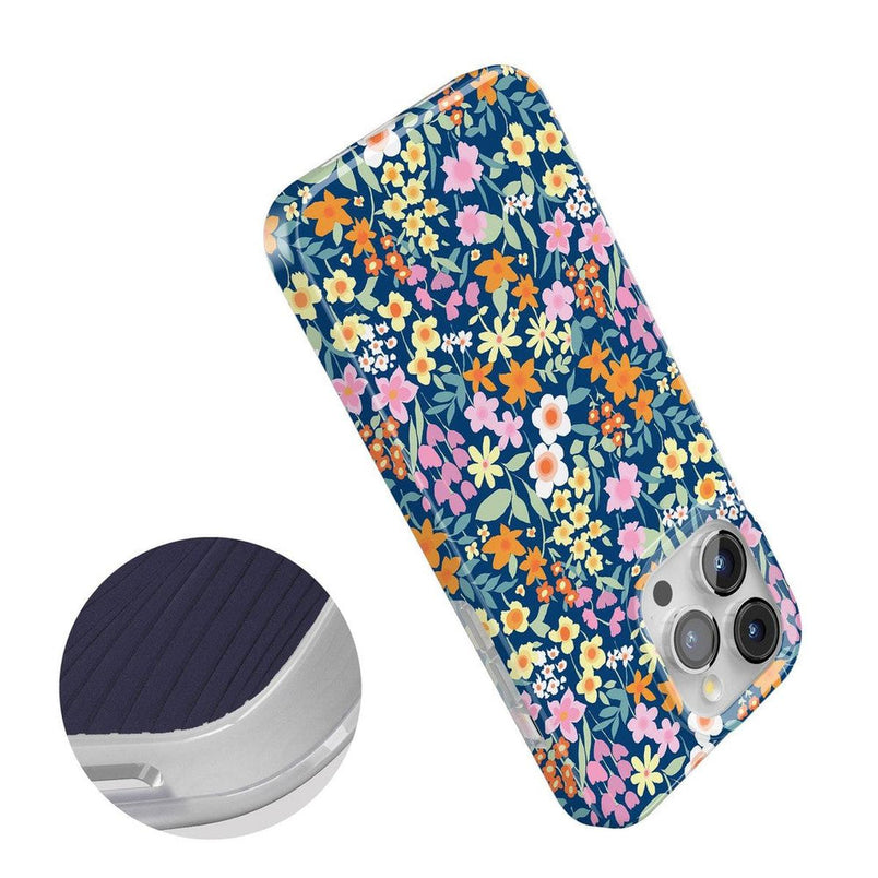 Full Bloom | Navy Floral Case iPhone Case get.casely 