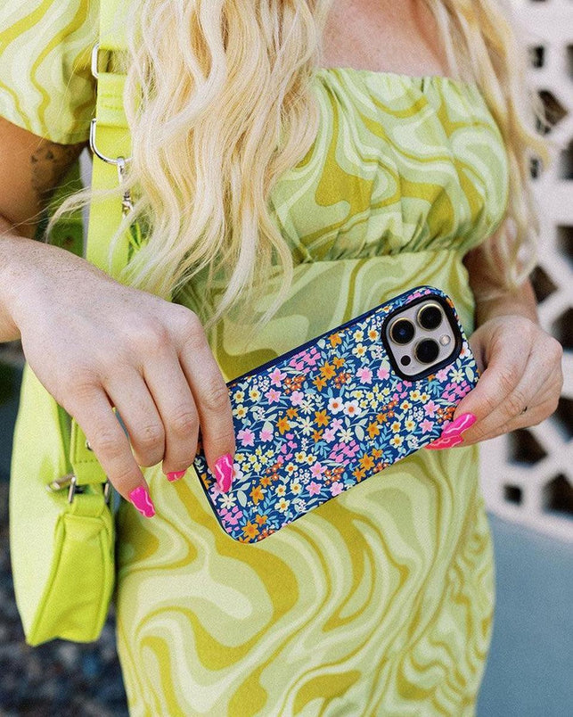 Full Bloom | Navy Floral Case iPhone Case get.casely